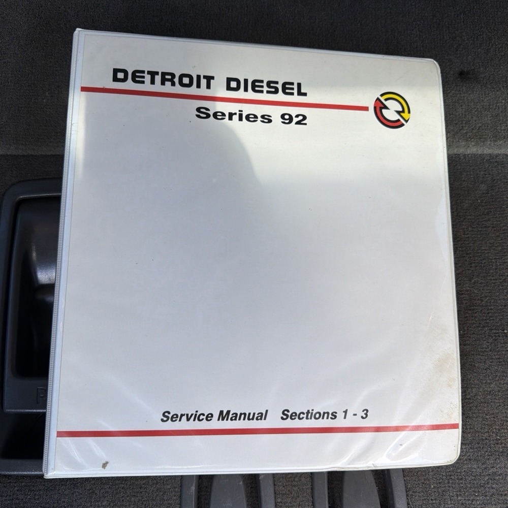 Detroit Diesel Series 92 Service Manual Section 1-3 Engine Fuel Air 1988 VTG